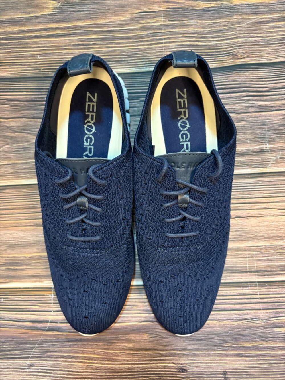 Cole Haan Zerogrand Stitchlite Oxford Navy Blue Knit Women's Shoes Size 10.5 - Picture 7 of 8
